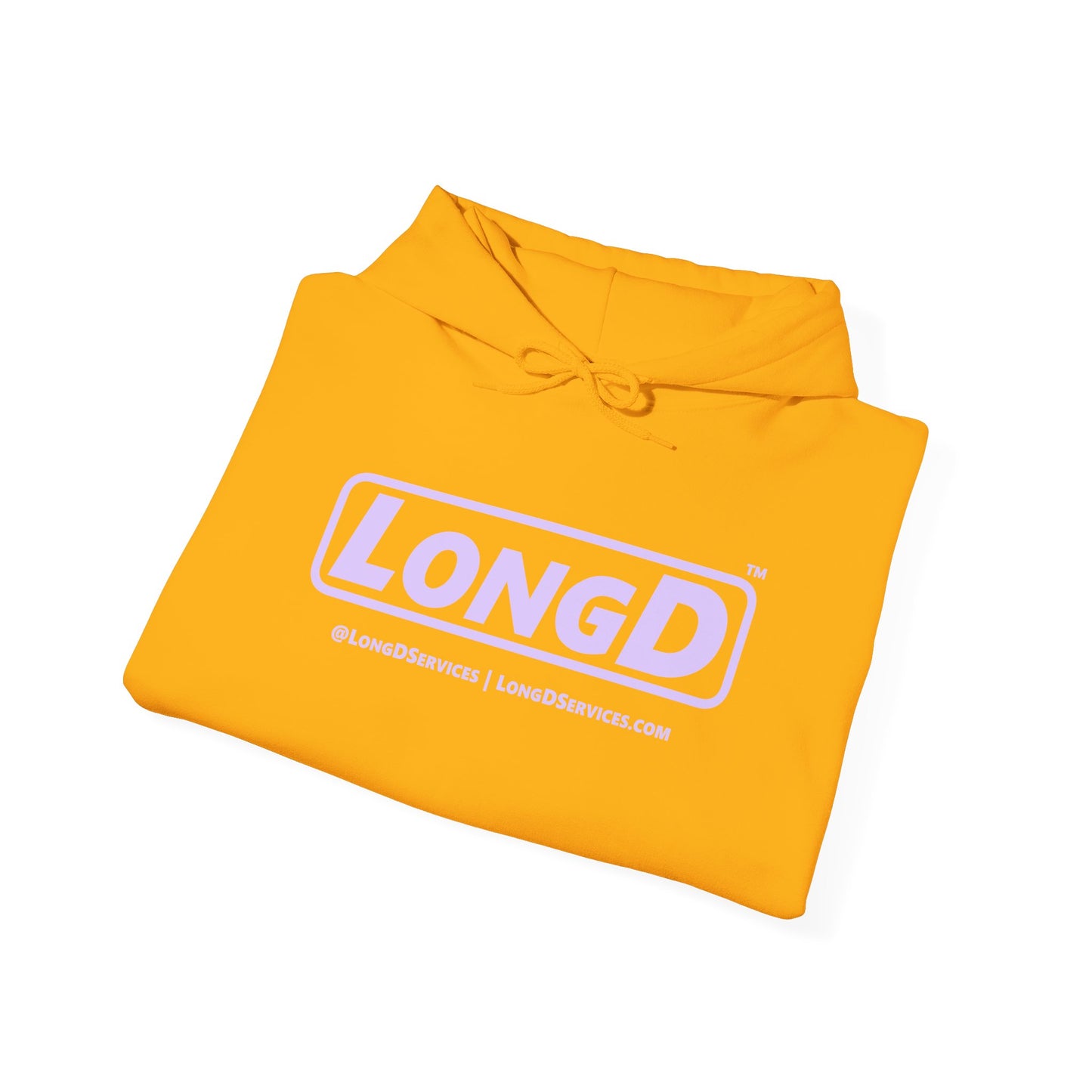 LongD® Logo Hoodie pastel purple text