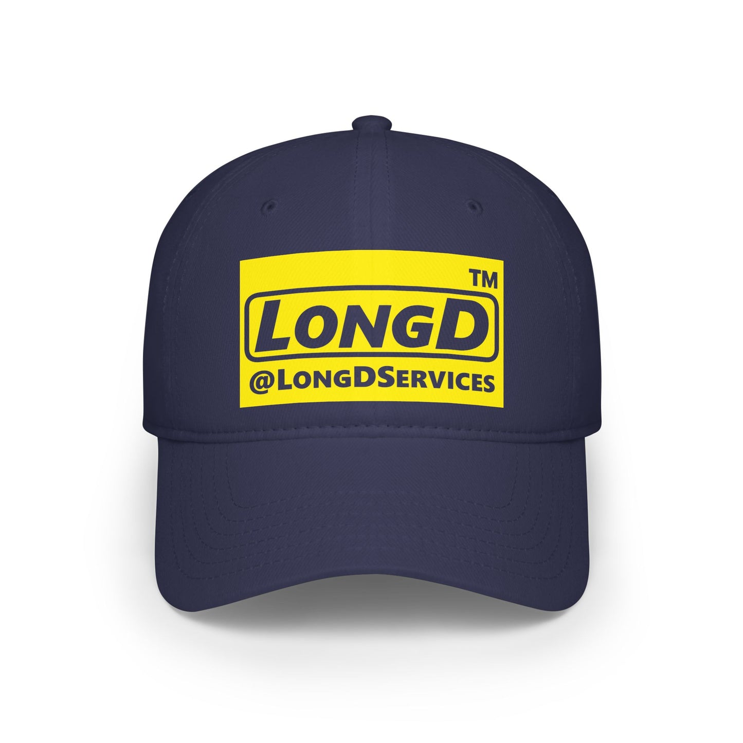 LongD Logo 100% Cotton Velcro Baseball Cap (Negative Tag)
