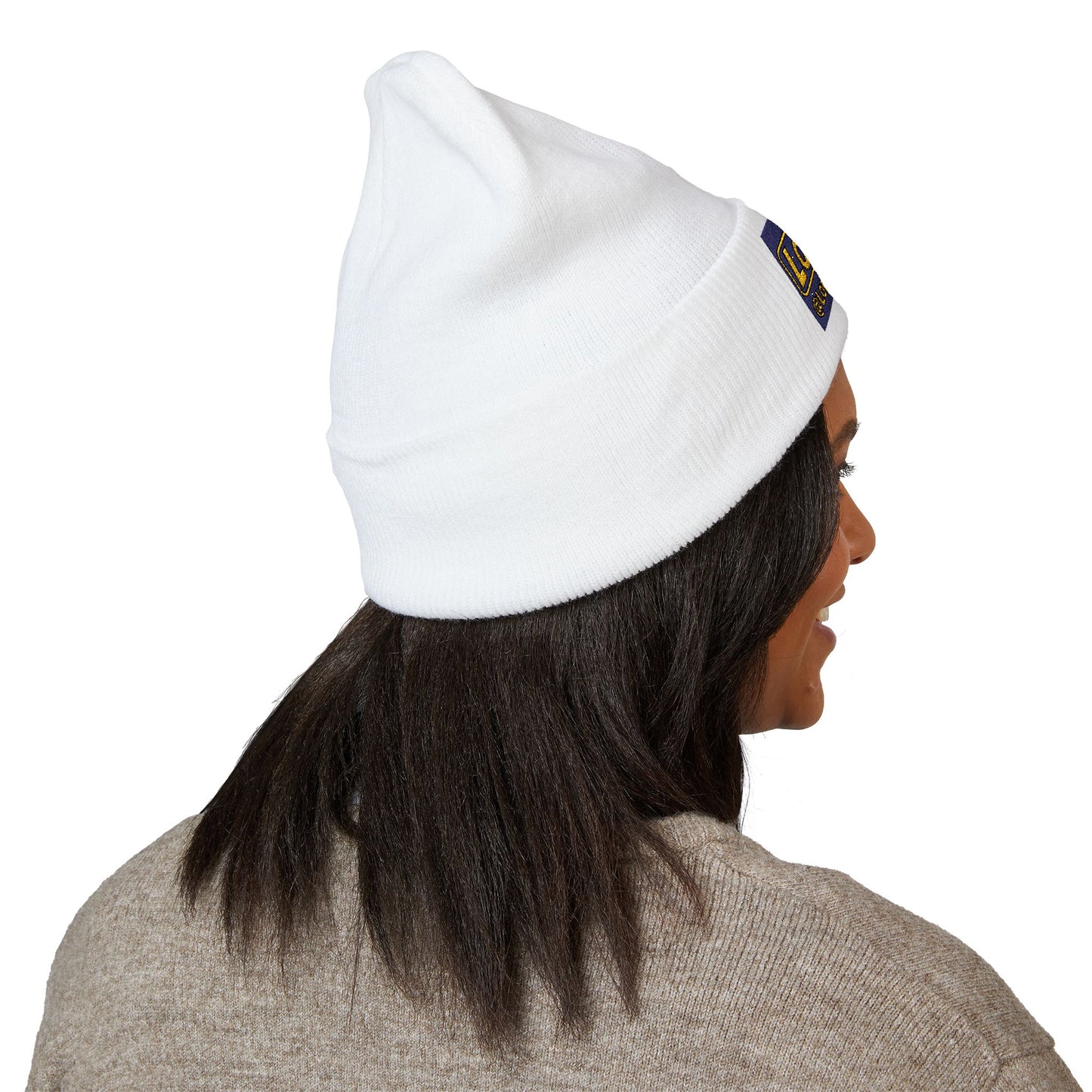 Embroidered Classic Cuffed Beanie Reverse Logo