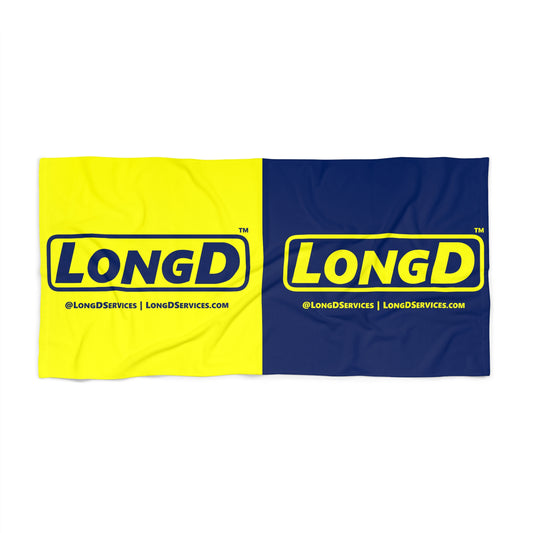 LongD Inline Logos Beach Towel