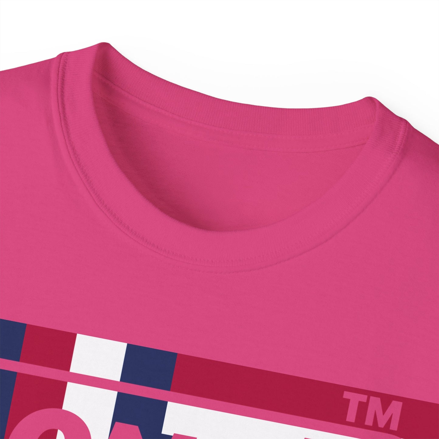 LongD negative modified windmill Chicago logo cotton tee (patriotic colors)