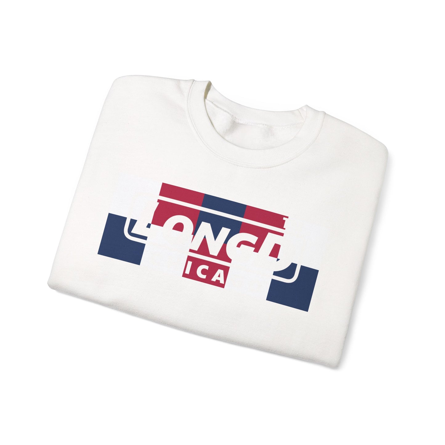 LongD negative 2x5 Chicago logo crewneck sweatshirt (patriotic colors)
