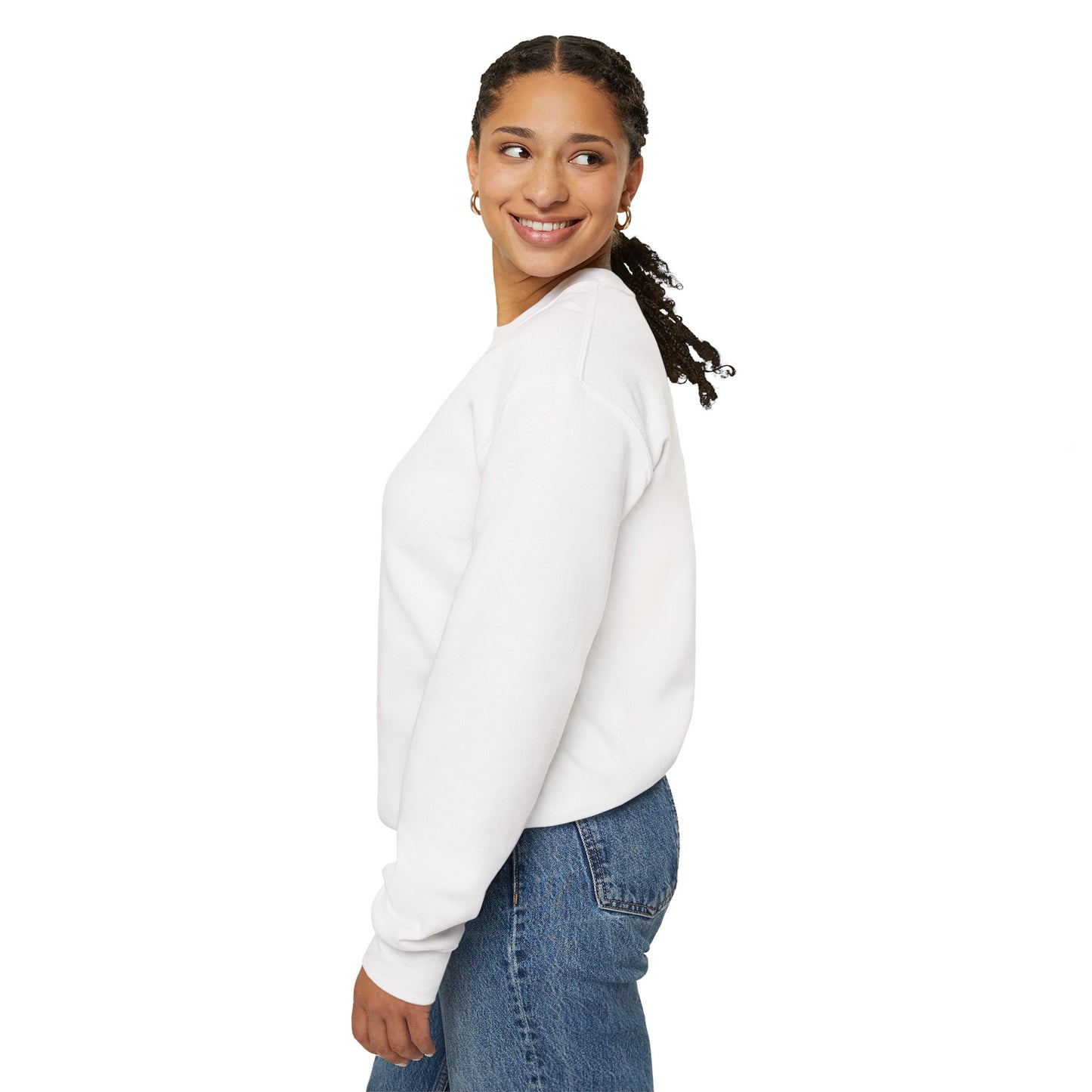 I firecracker LongD positive 2x5 tag-domain logo crewneck sweatshirt