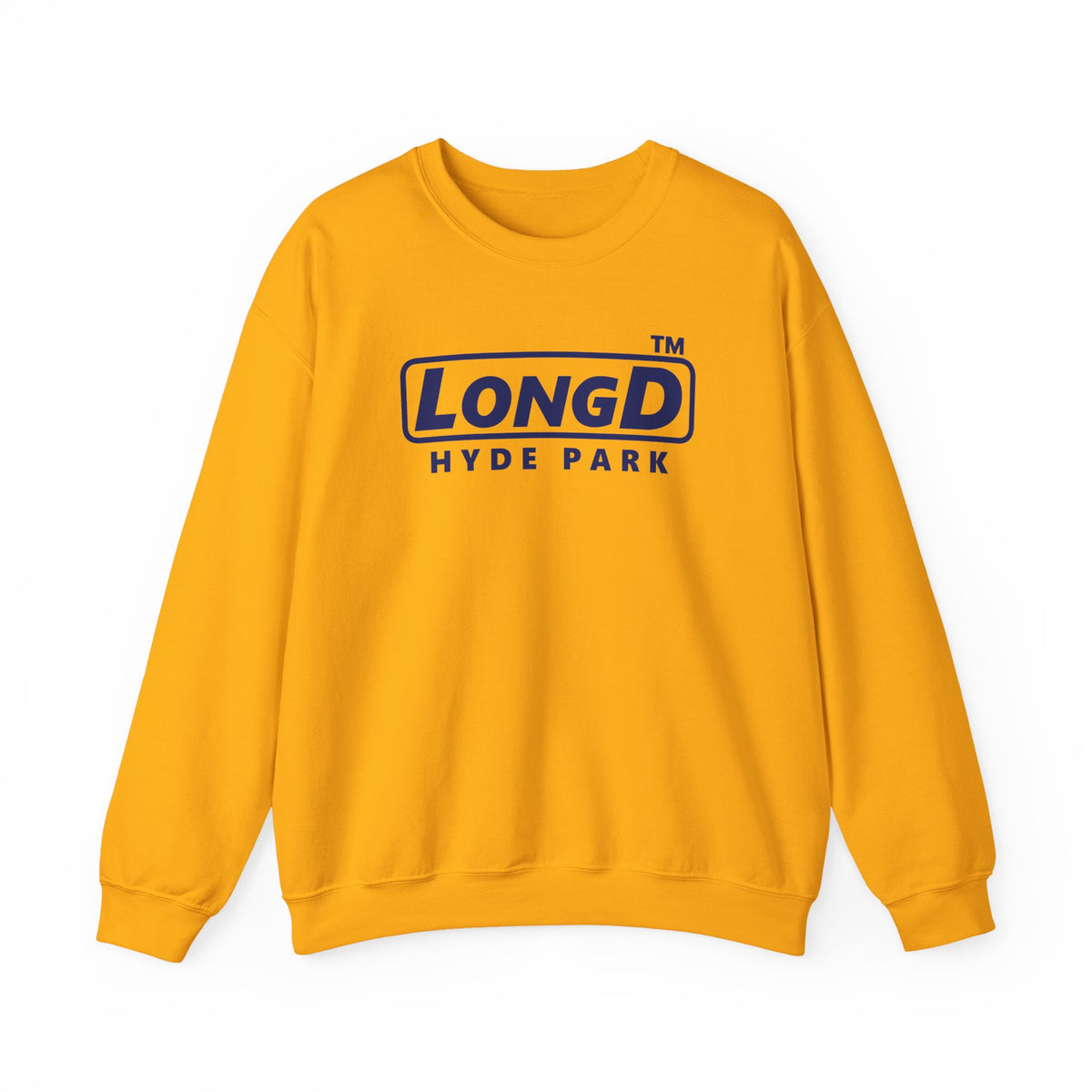 LongD Hyde Park positive basic Navy (002060) logo crewneck sweatshirt