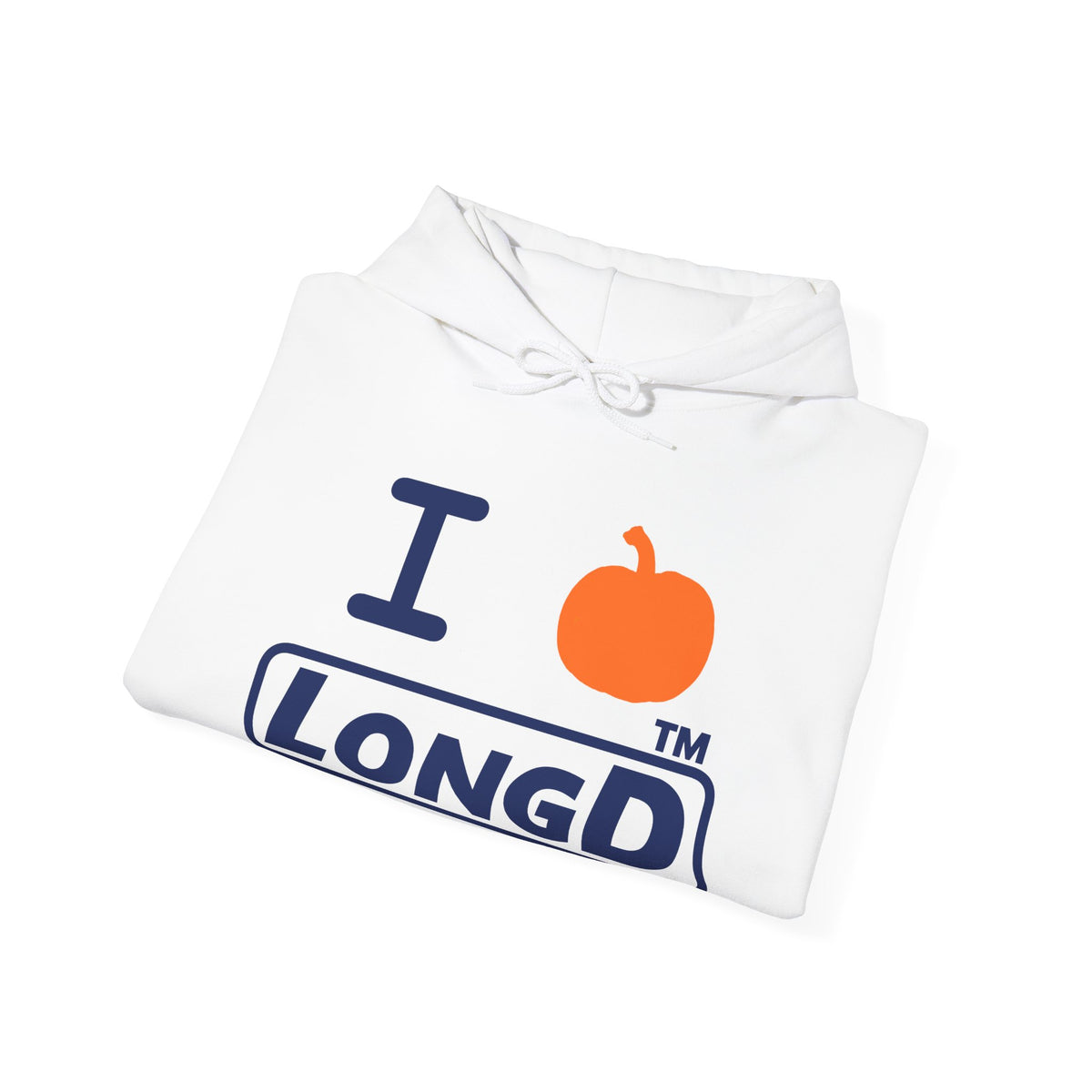 I pumpkin LongD Tag positive basic Navy (002060) logo hoodie