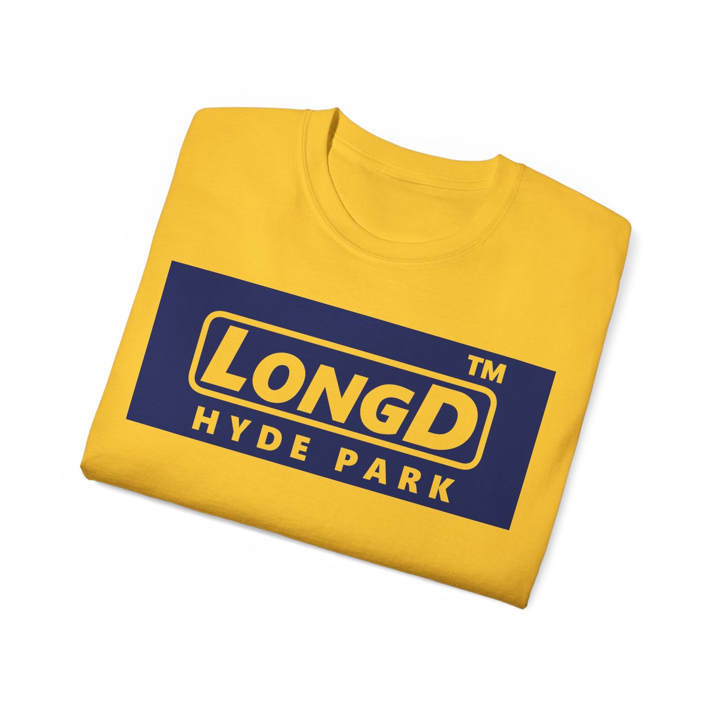 LongD® Logo Cotton Tee negative official basic Hyde Park logo
