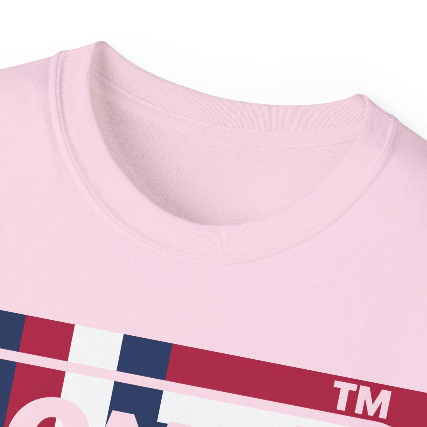 LongD negative modified windmill Chicago logo cotton tee (patriotic colors)