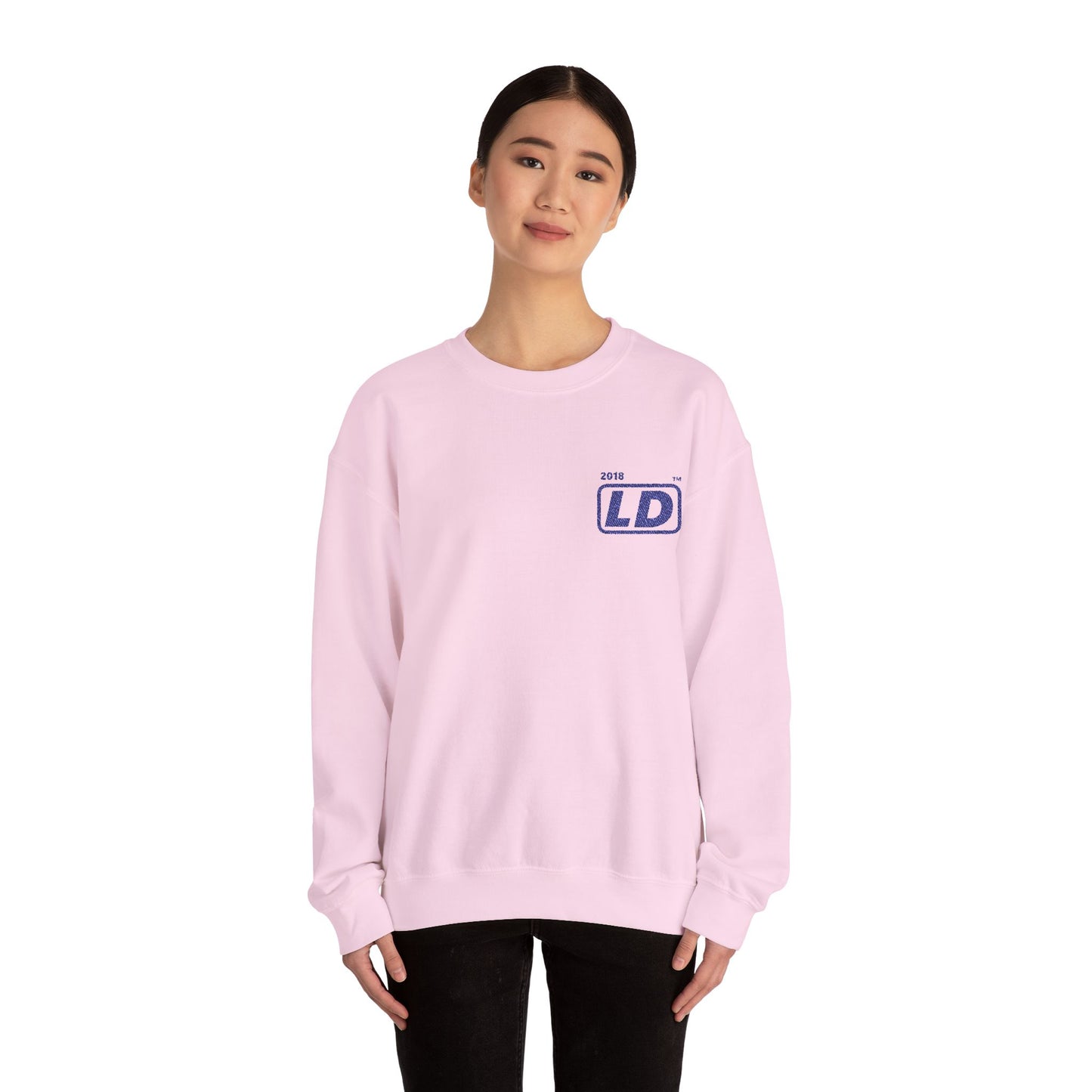 Embroidered Unisex Heavy Blend™ Crewneck Sweatshirt official basic logo initials