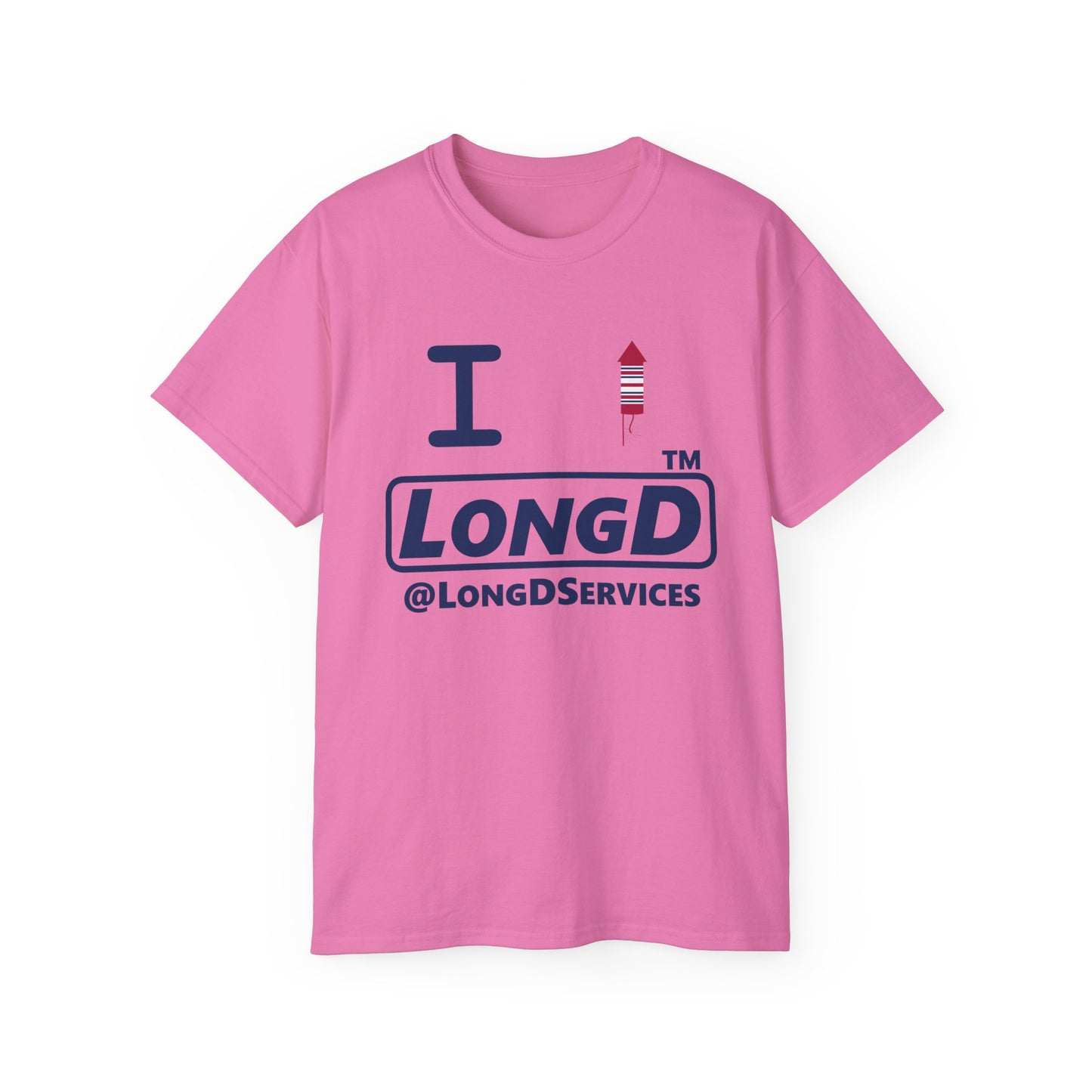 I firecracker LongD official basic tag logo cotton tee