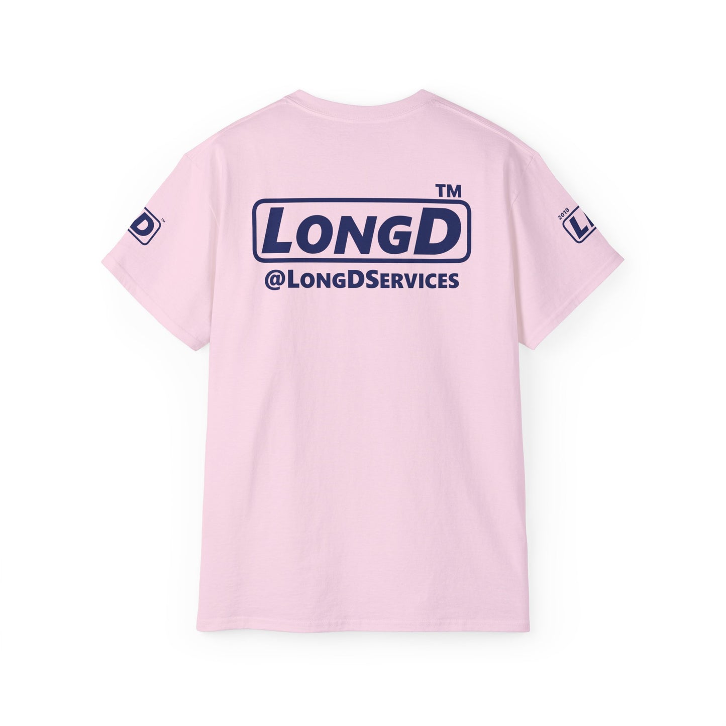 I fist LongD official Chicago logo 4-print cotton tee with multicolored fist