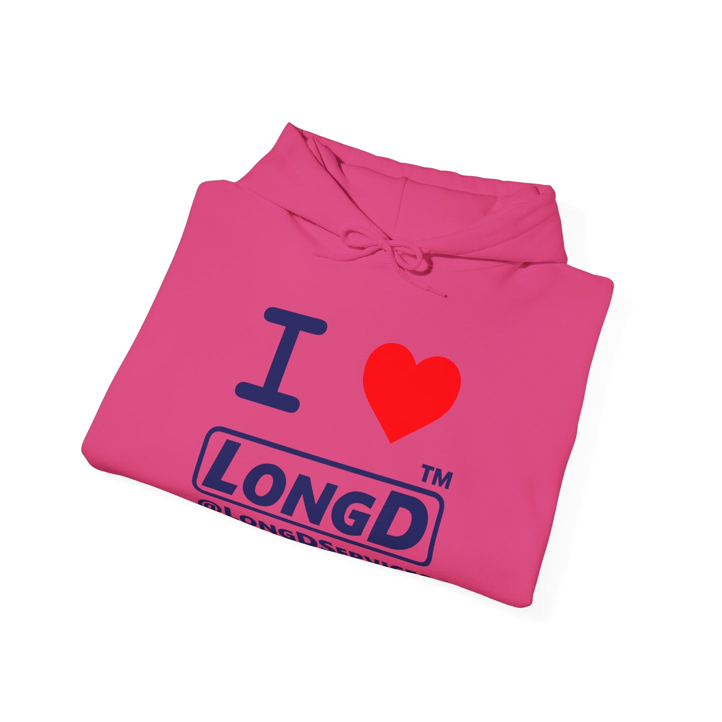 I Luv LongD® Logo (positive Tag only version) Hoodie