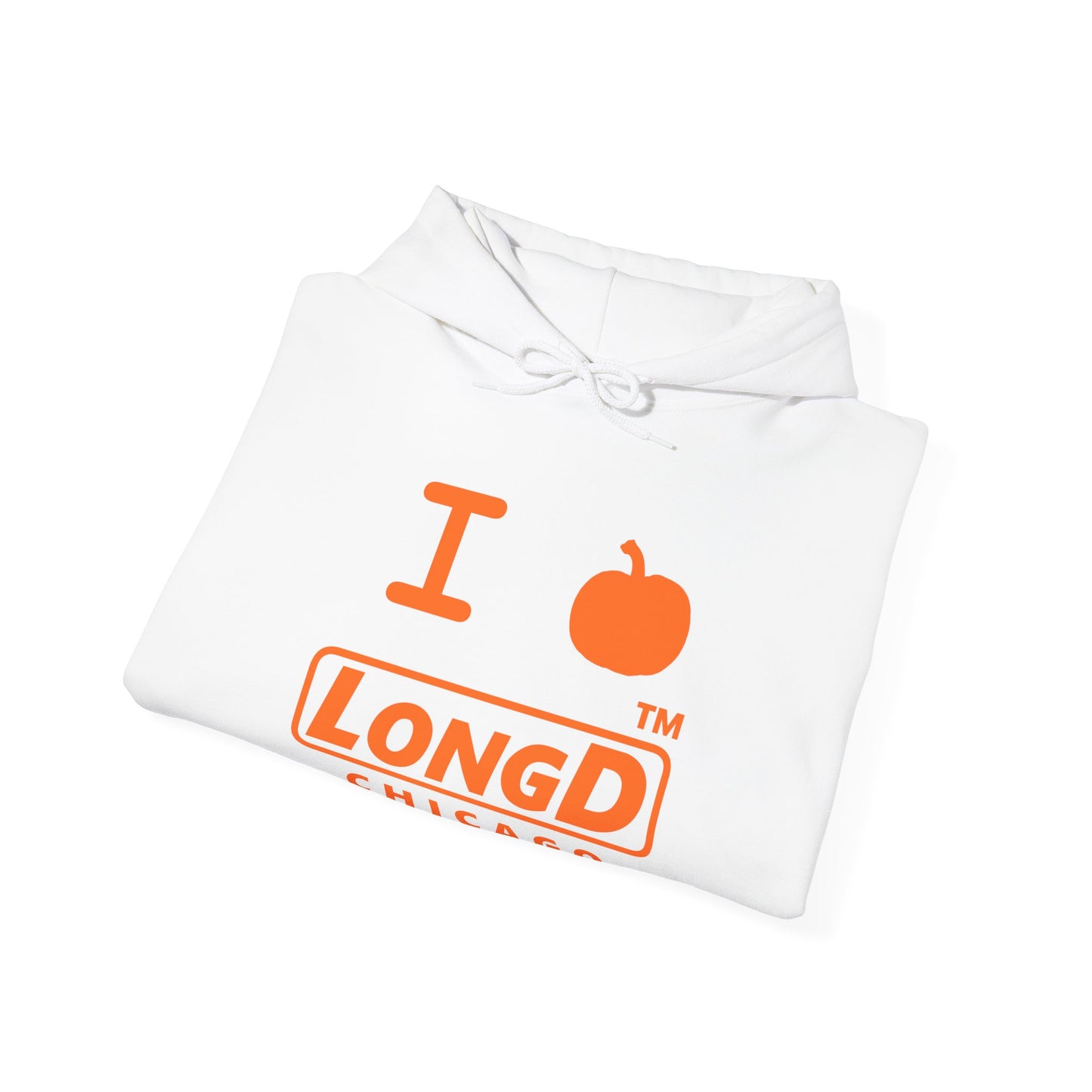 I Pumpkin LongD® Logo Hoodie orange basic Chicago logo
