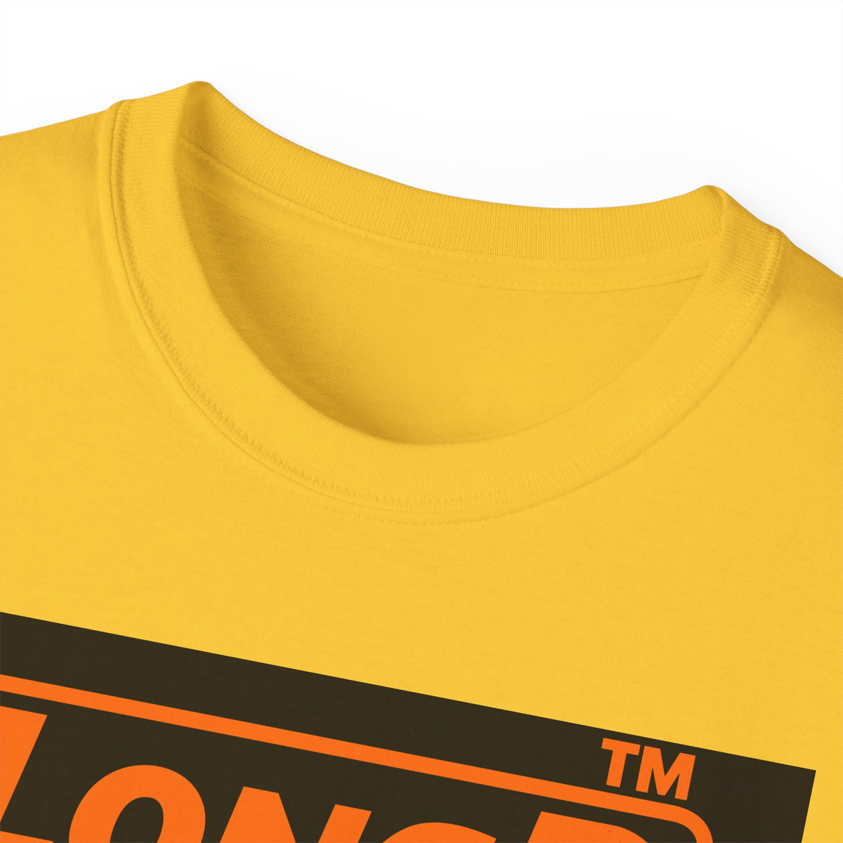 LongD Hyde Park logo orange (FE7518) on Black (000000) (Halloween colors) cotton tee