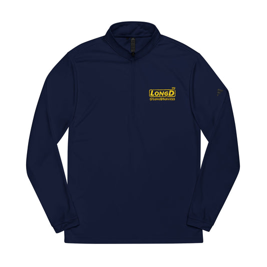 Embroidered adidas® Quarter-Zip Pullover alternate basic logo