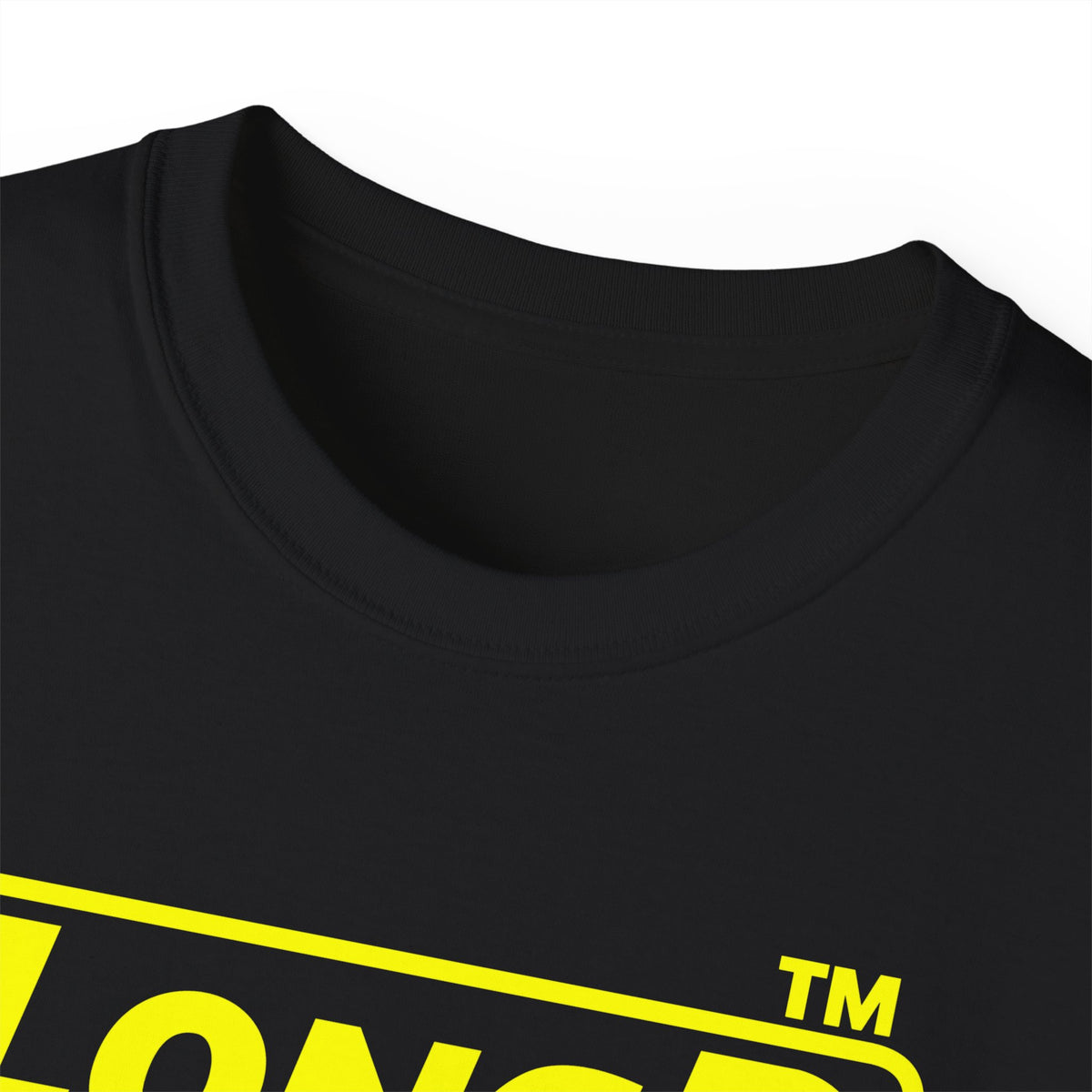 LongD Hyde Park positive alternate basic Yellow (FFFF00) logo cotton tee