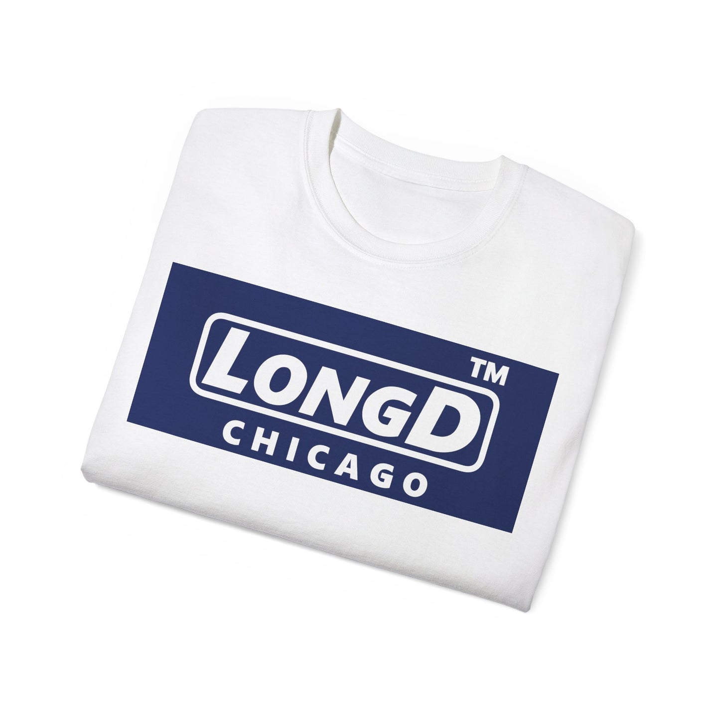 LongD® Logo Cotton Tee negative official basic Chicago logo