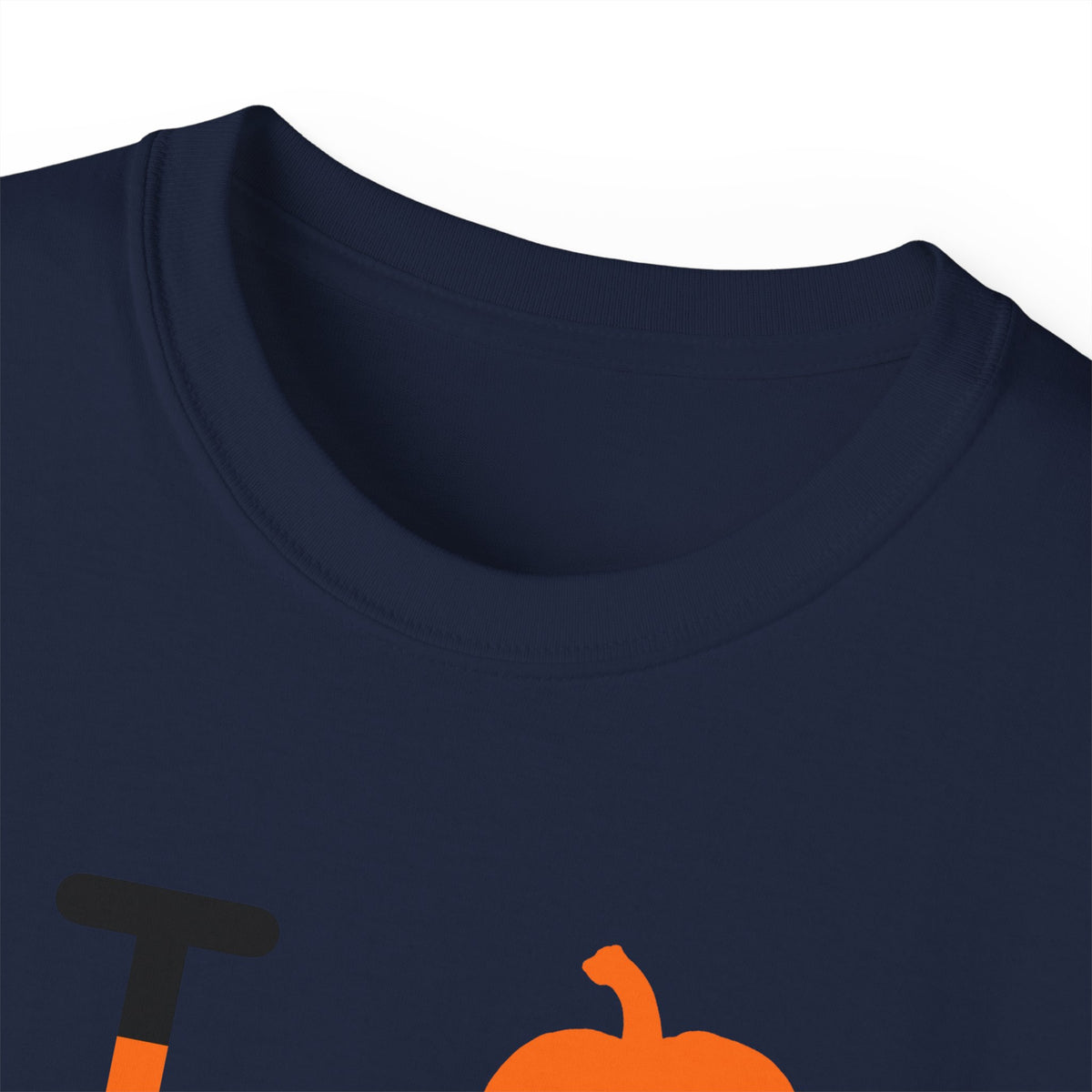 I pumpkin LongD Chicago positive checkered logo cotton tee