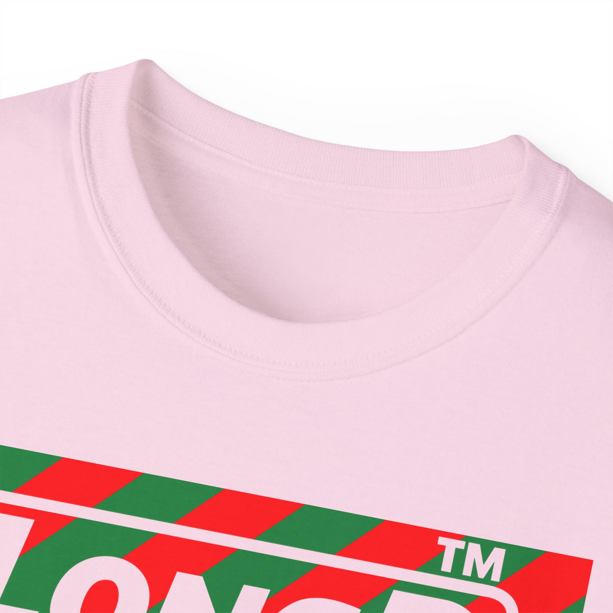 LongD Hyde Park negative leftward chevron logo (Xmas colors) cotton tee