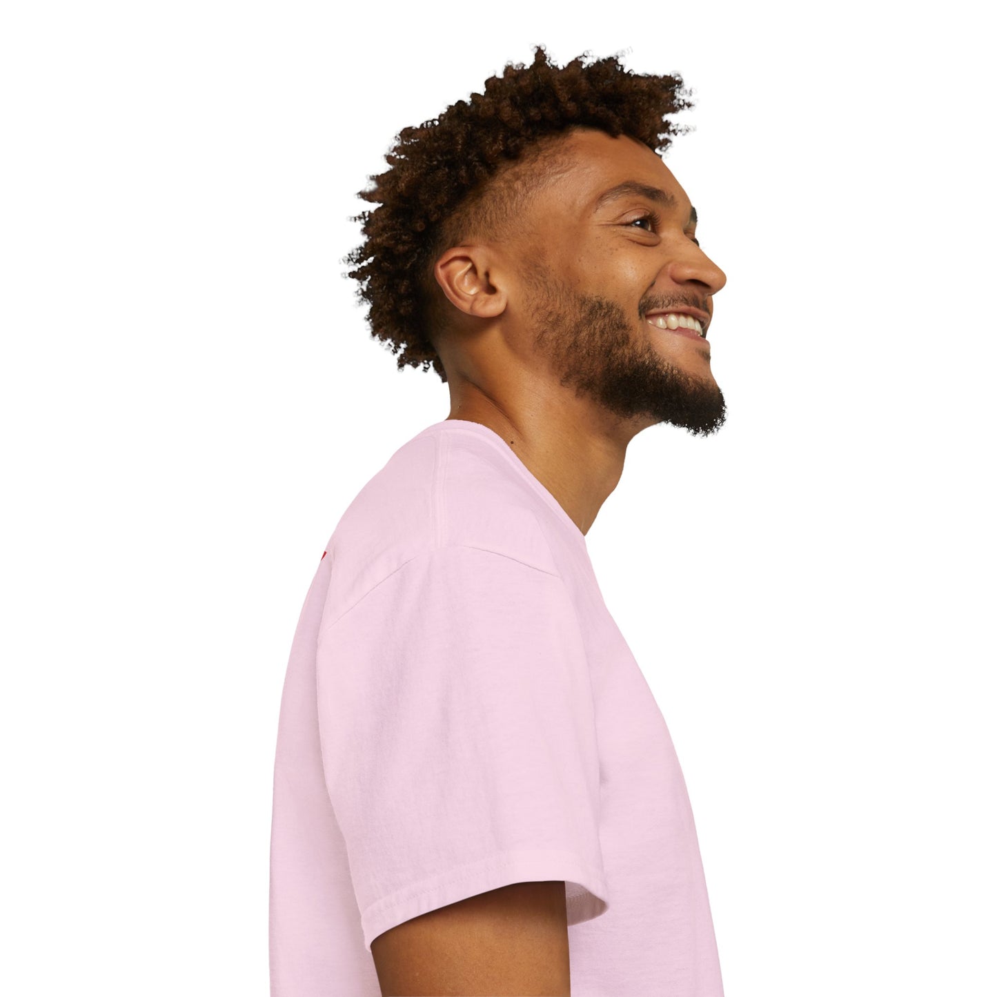 LongD positive horizontal 6-striped Hyde Park logo single-breasted front-back cotton tee (Juneteenth colors)