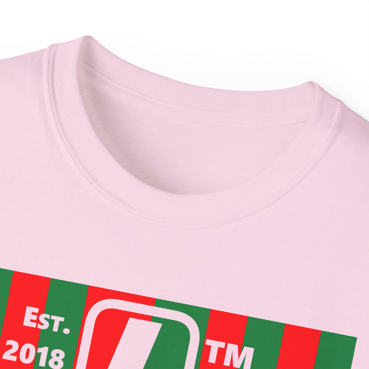 LongD Hyde Park negative upright tiled logo (Xmas colors) cotton tee