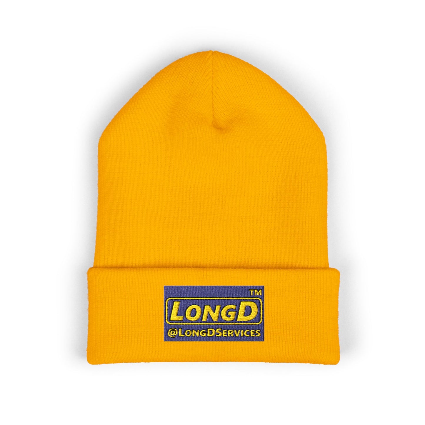 Embroidered Classic Cuffed Beanie Reverse Logo