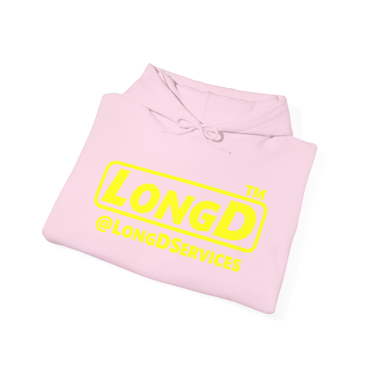 LongD Tag positive alternate basic Yellow (FFFF00) logo hoodie