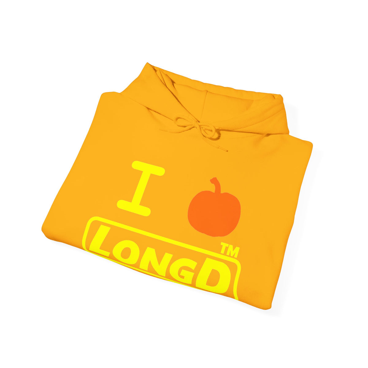 I pumpkin LongD Hyde Park positive alternate basic Yellow (FFFF00) logo hoodie