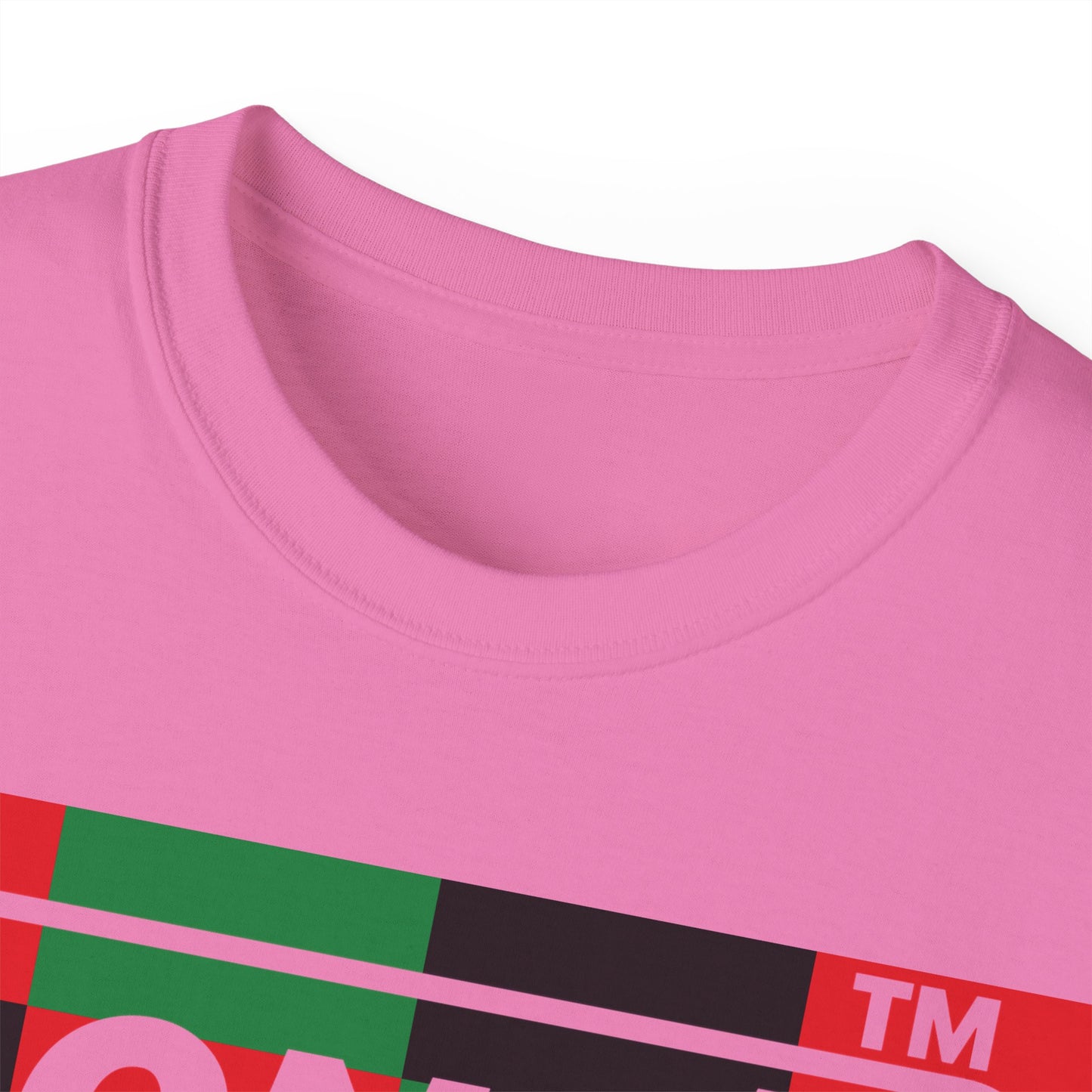 LongD negative 3x4 Hyde Park logo cotton tee (Juneteenth colors)