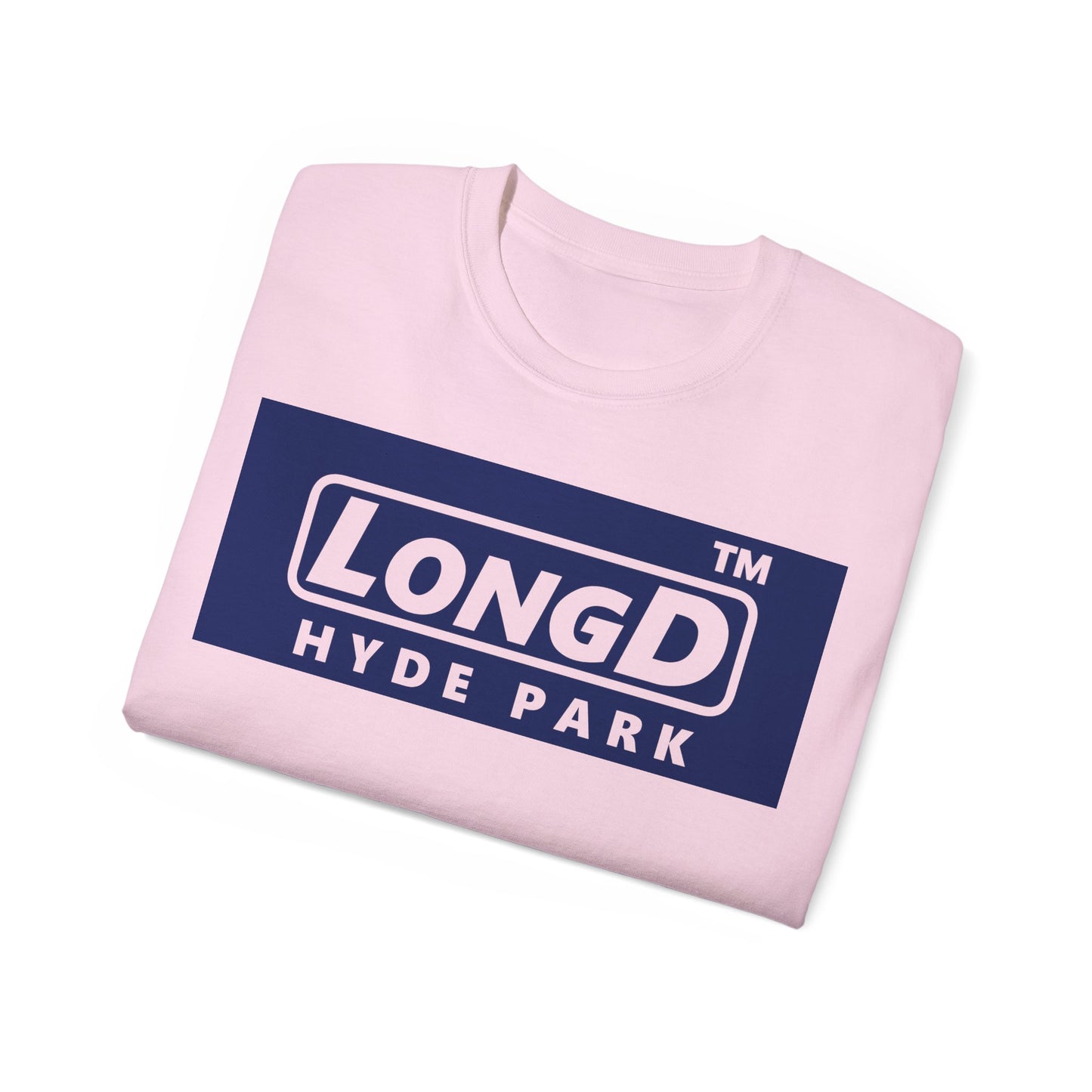 LongD® Logo Cotton Tee negative official basic Hyde Park logo