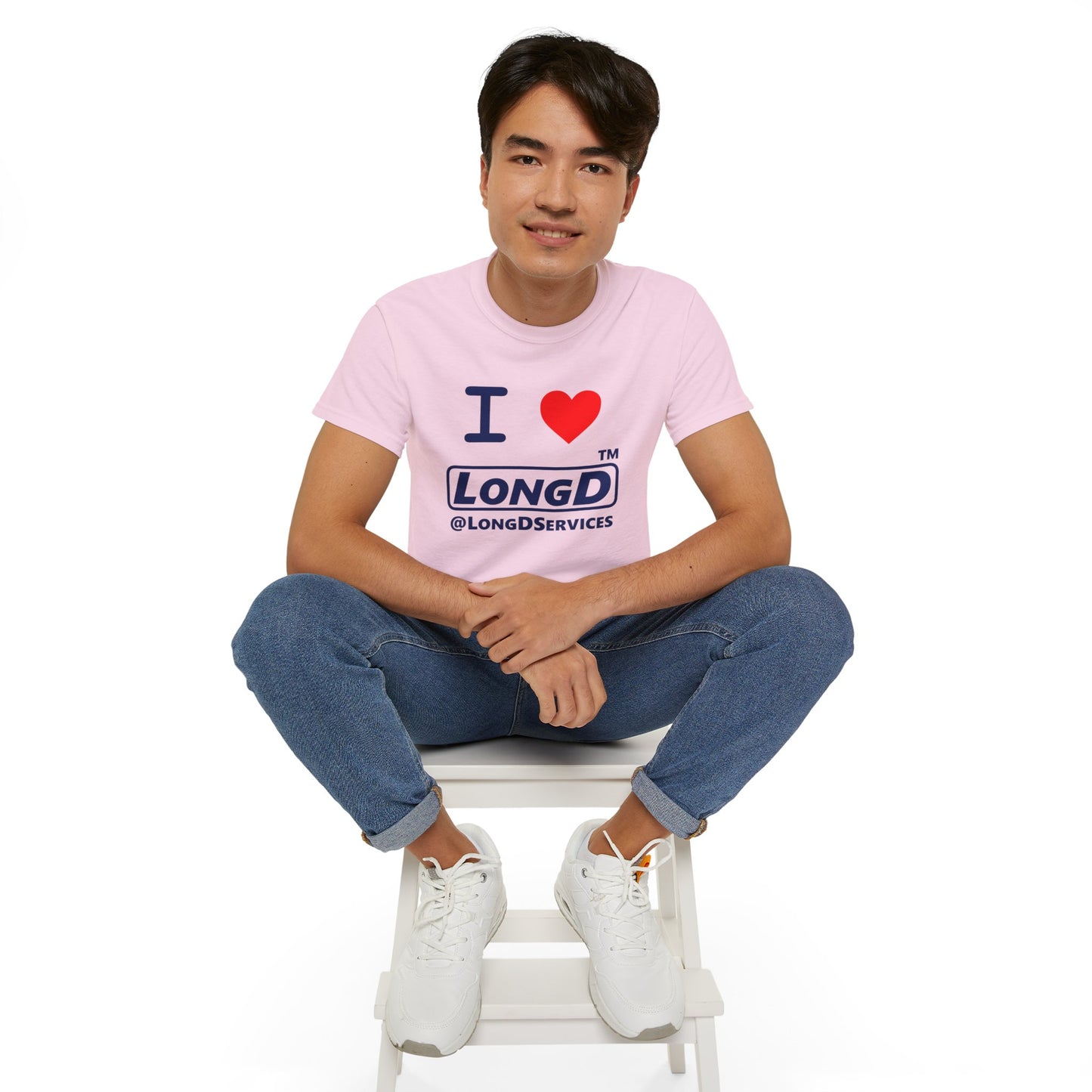I Luv LongD® Logo Cotton Tee positive official basic logo