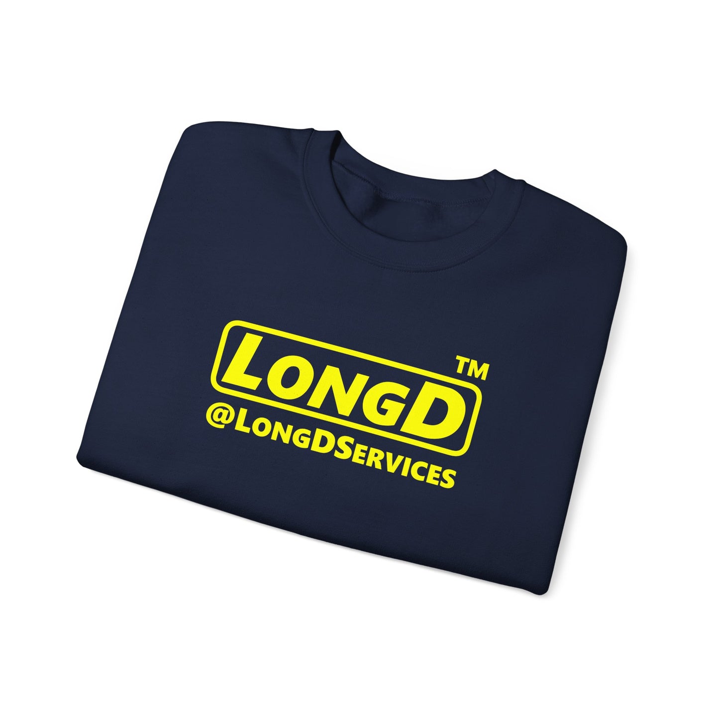 LongD reverse Tag logo crewneck sweatshirt