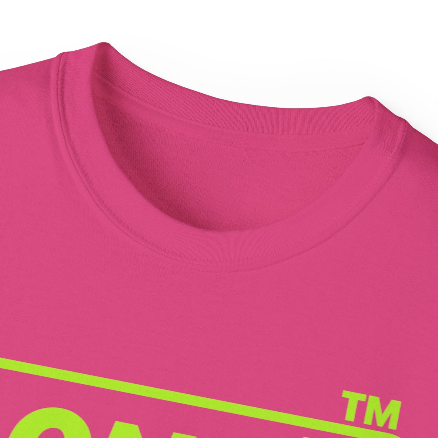 LongD® positive lime green Chicago Logo Cotton Tee