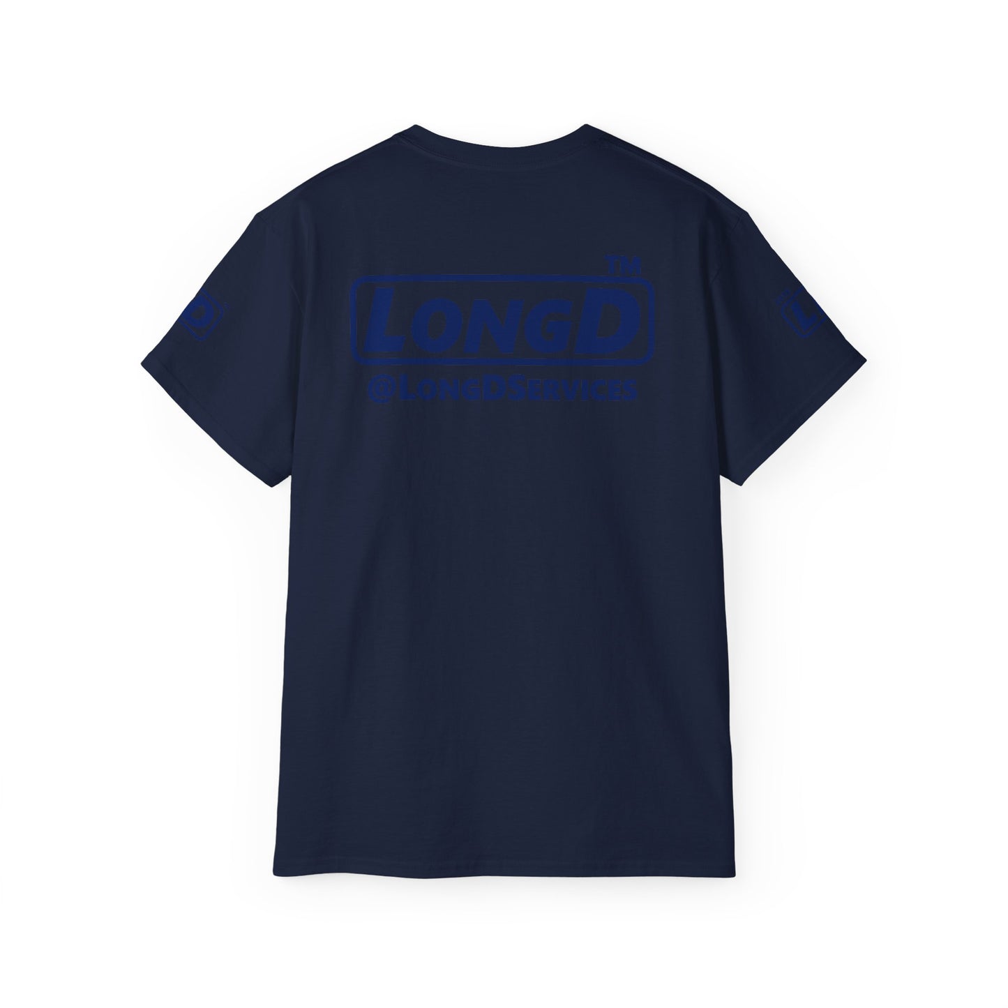 I fist LongD official Chicago logo 4-print cotton tee with multicolored fist