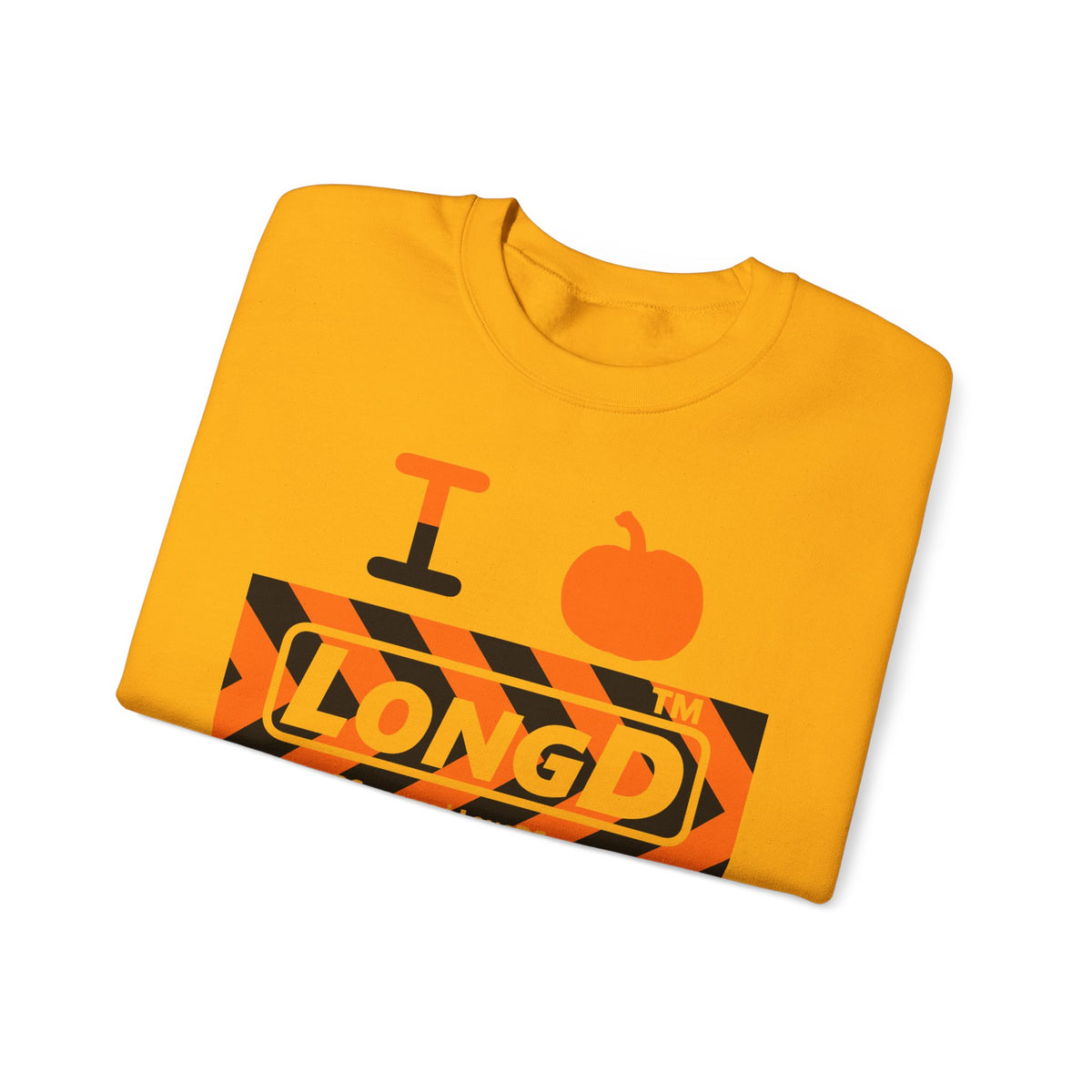 I pumpkin LongD Tag-domain negative forward chevron logo crewneck sweatshirt
