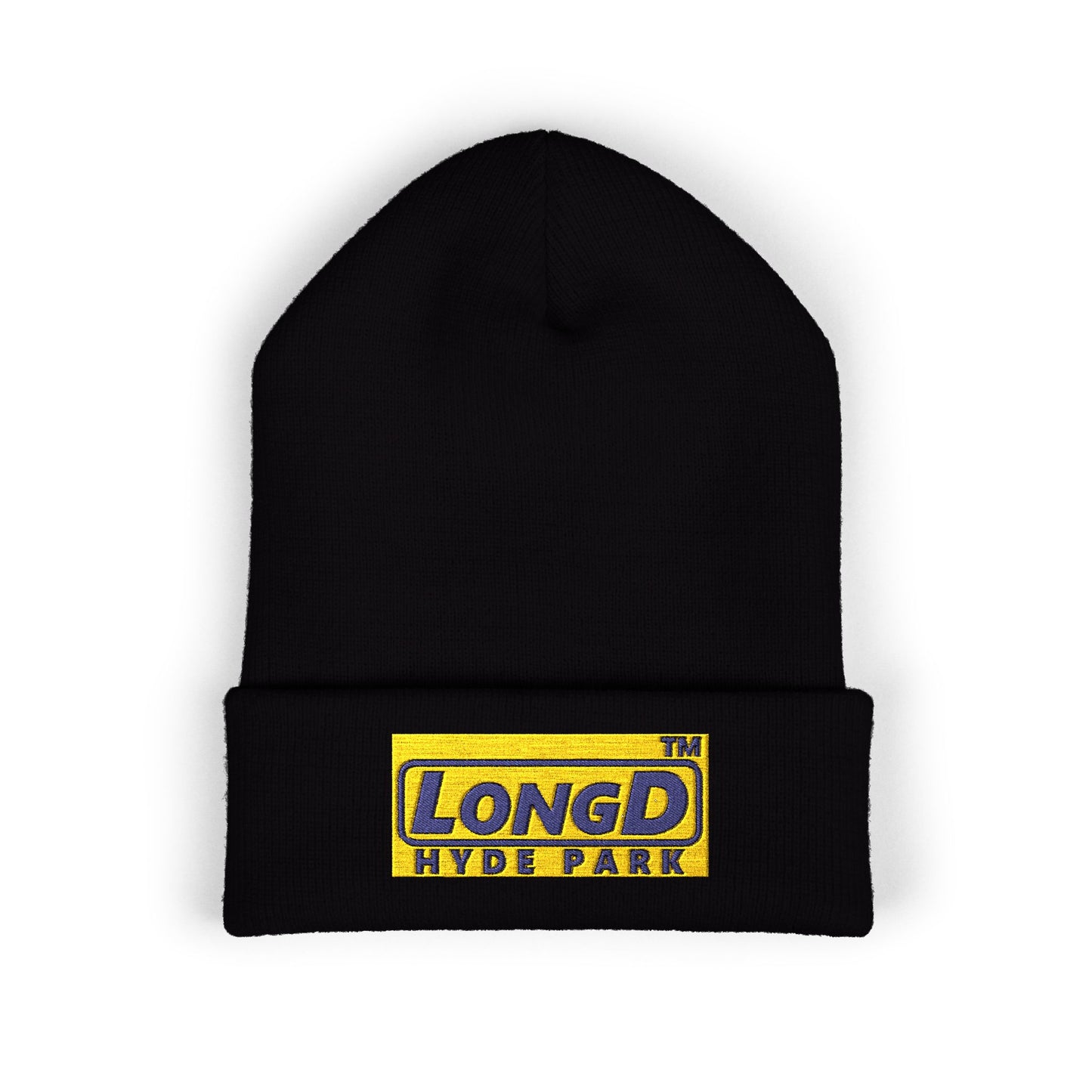 Embroidered Classic Cuffed Beanie Official Hyde Park Logo