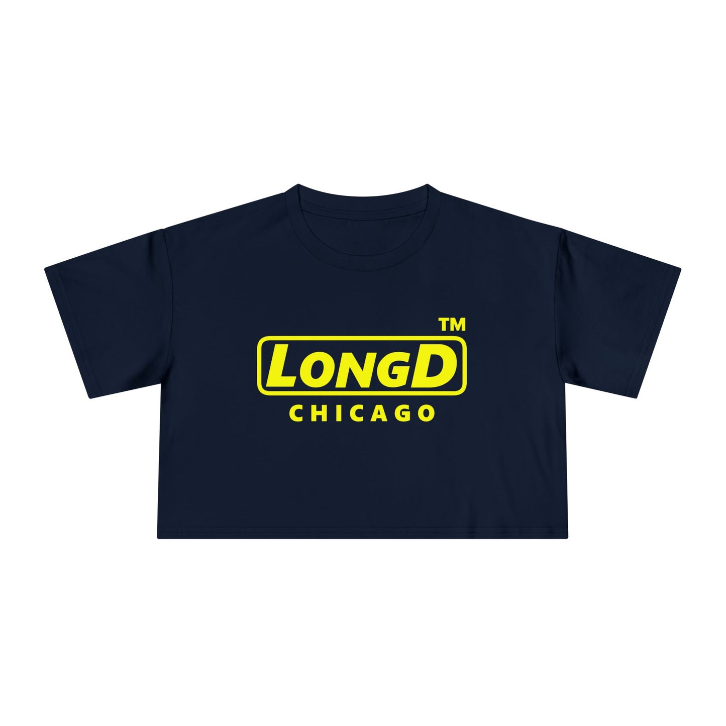 LongD Logo (Chicago positive alternate) Women's Crop Tee