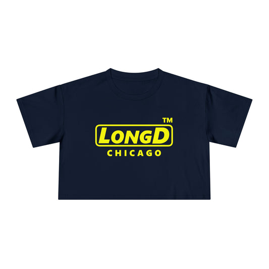 LongD Logo (Chicago positive alternate) Women's Crop Tee