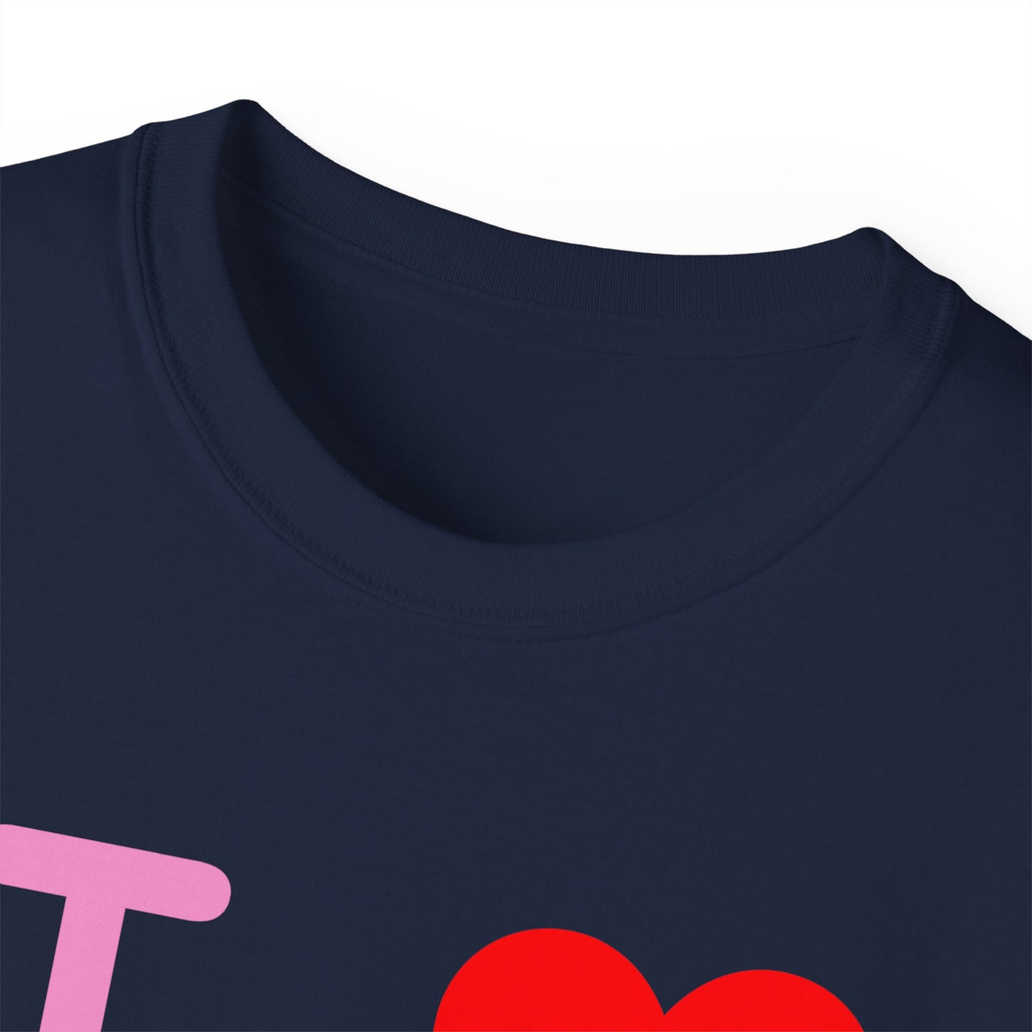 I Luv LongD Logo Cotton Tee (Valentines pink text)