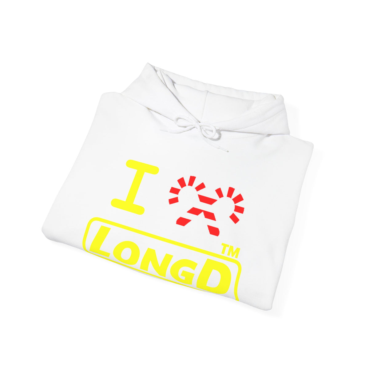 I candy cane LongD Tag positive alternate basic yellow logo hoodie