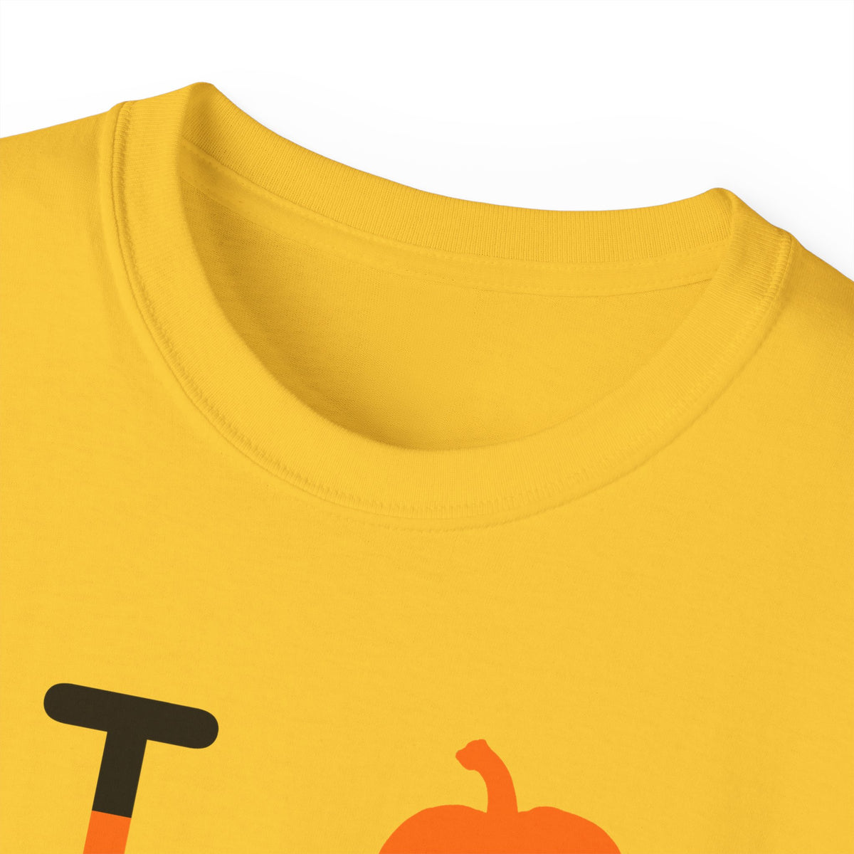 I pumpkin LongD Hyde Park positive 12-striped logo cotton tee