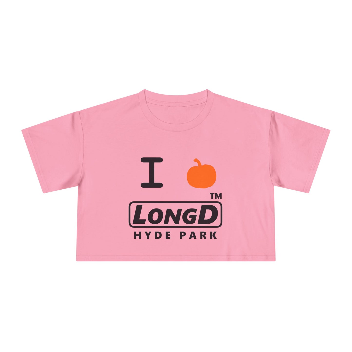 I Pumpkin LongD Logo Crop Tee black basic Hyde Park logo