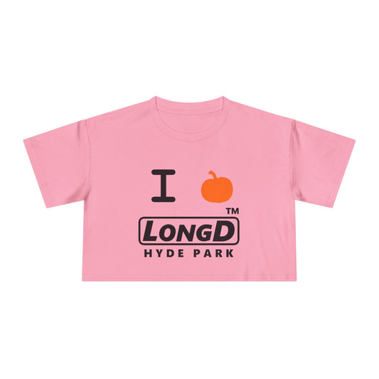 I Pumpkin LongD Logo Crop Tee black basic Hyde Park logo