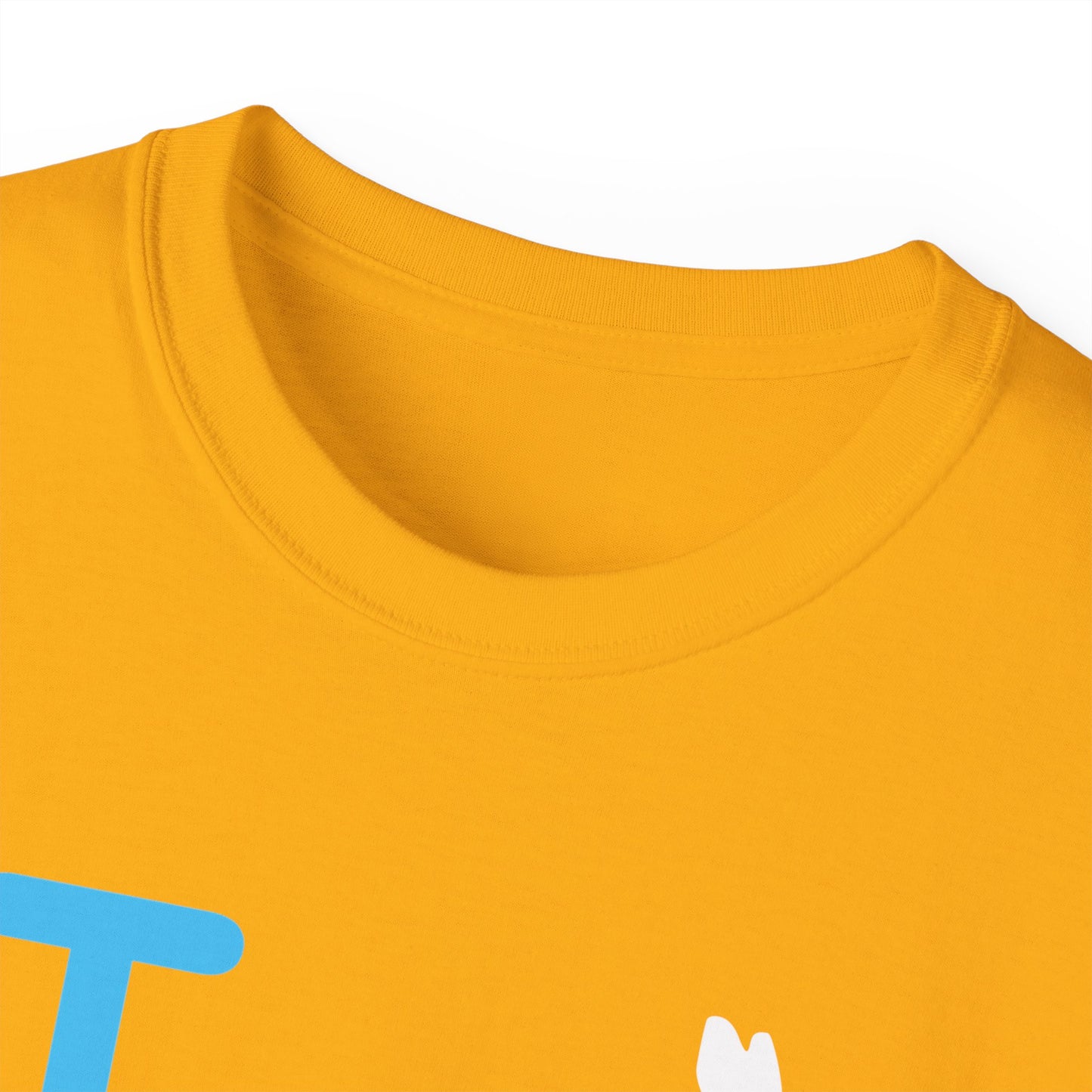 I Bunny LongD® positive turquoise Chicago Logo Cotton Tee