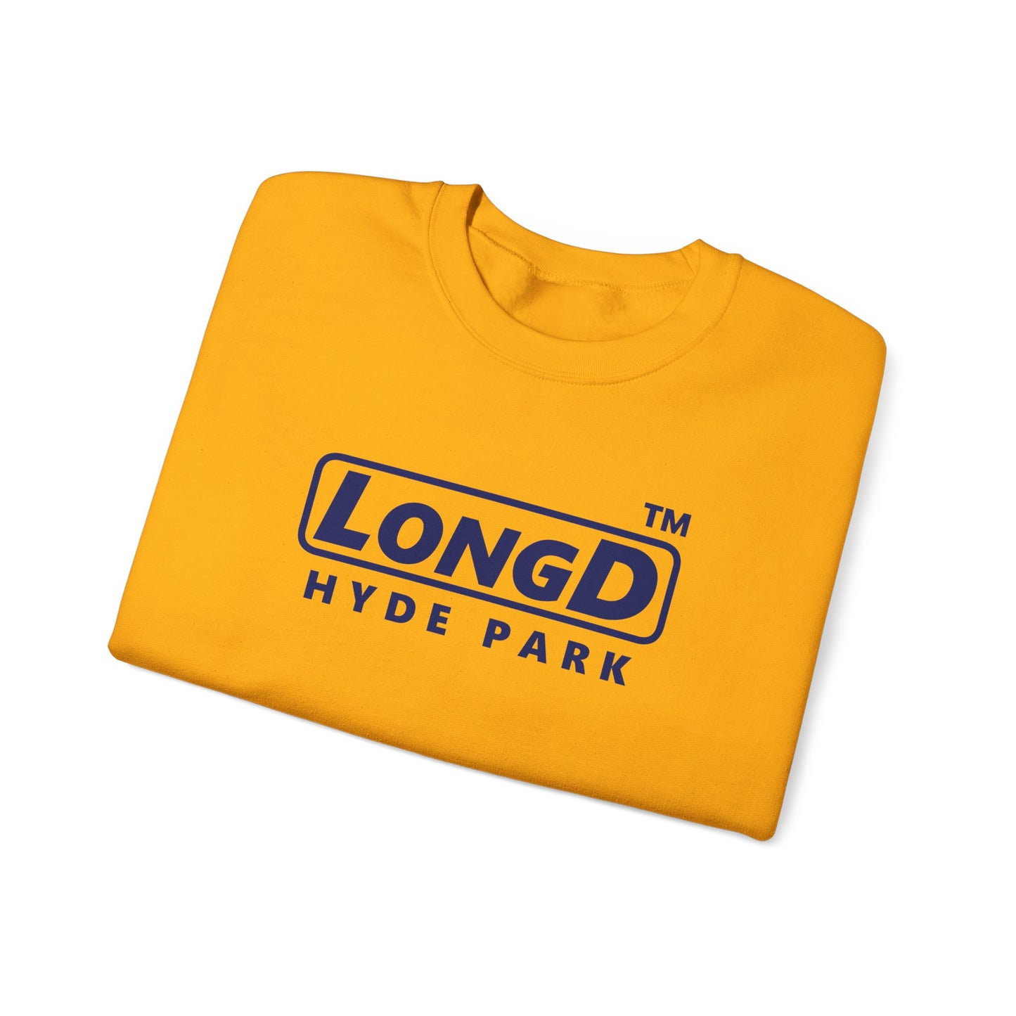 LongD official 4-print Hyde Park logo crewneck sweatshirt