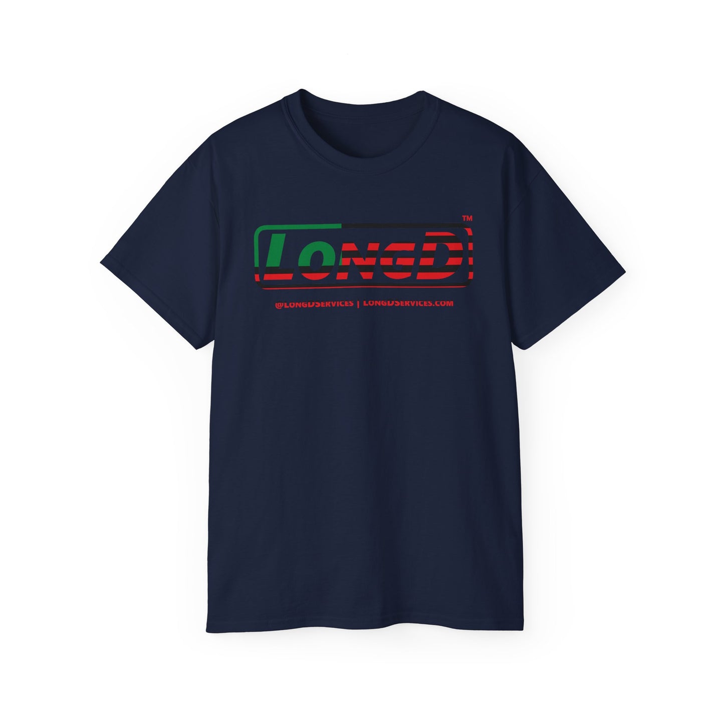 LongD® Logo Cotton Tee Juneteenth positive flag