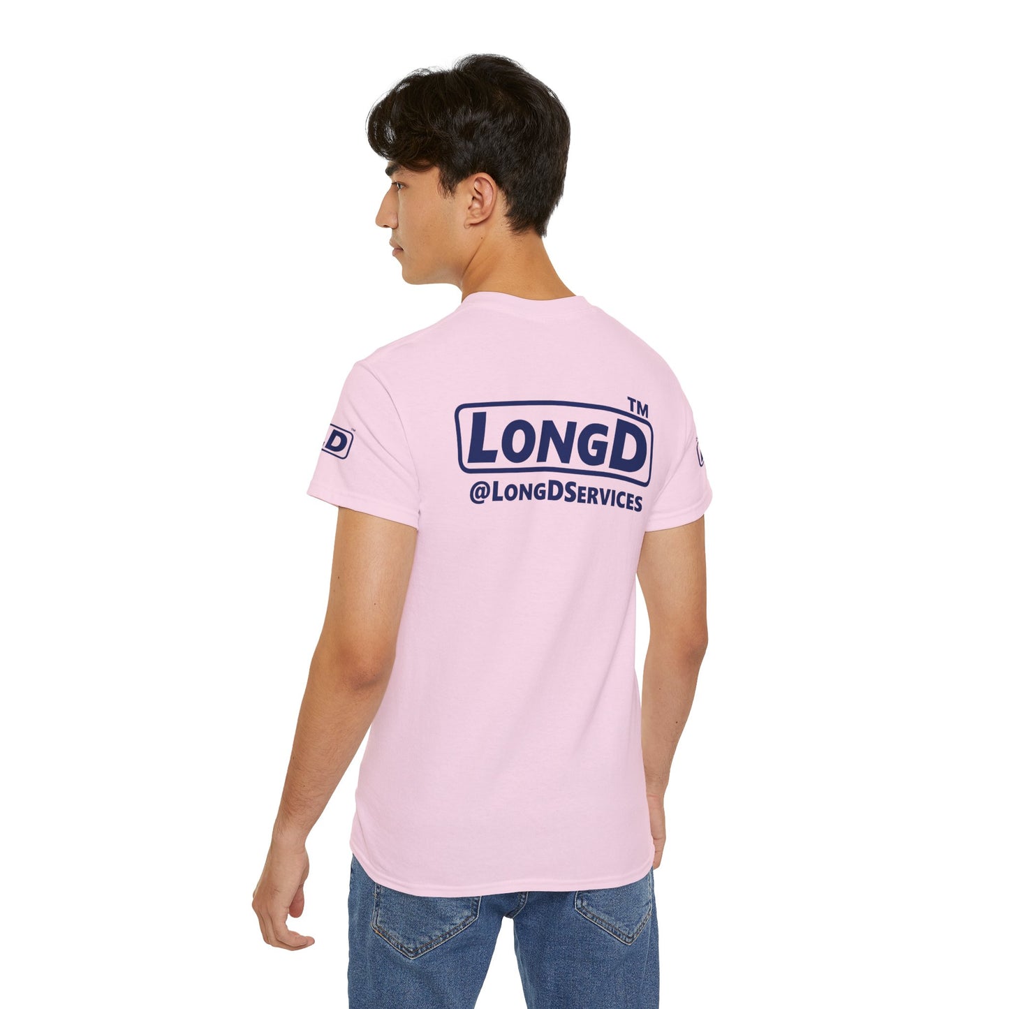 I fist LongD official Hyde Park logo 4-print cotton tee with multicolored fist