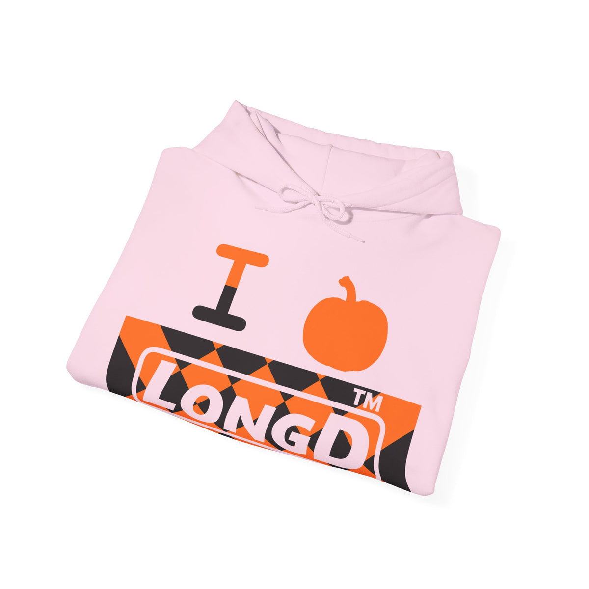 I pumpkin LongD Tag-domain negative stylized argyle 4-print logo hoodie
