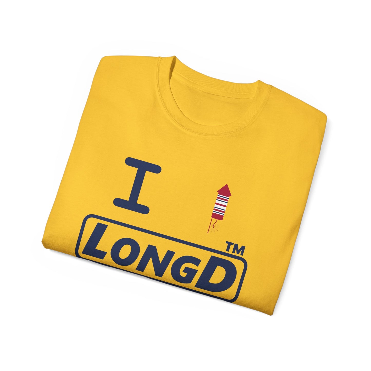 I firecracker LongD official basic tag-domain logo cotton tee