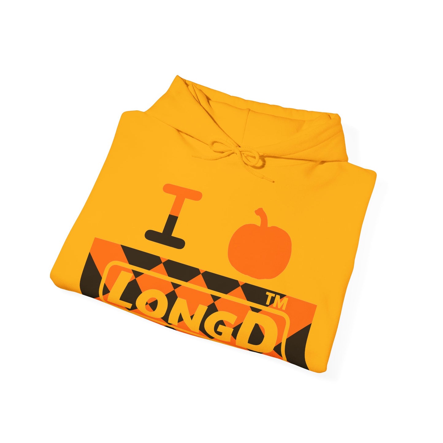 I pumpkin LongD Tag-domain negative stylized argyle 4-print logo hoodie