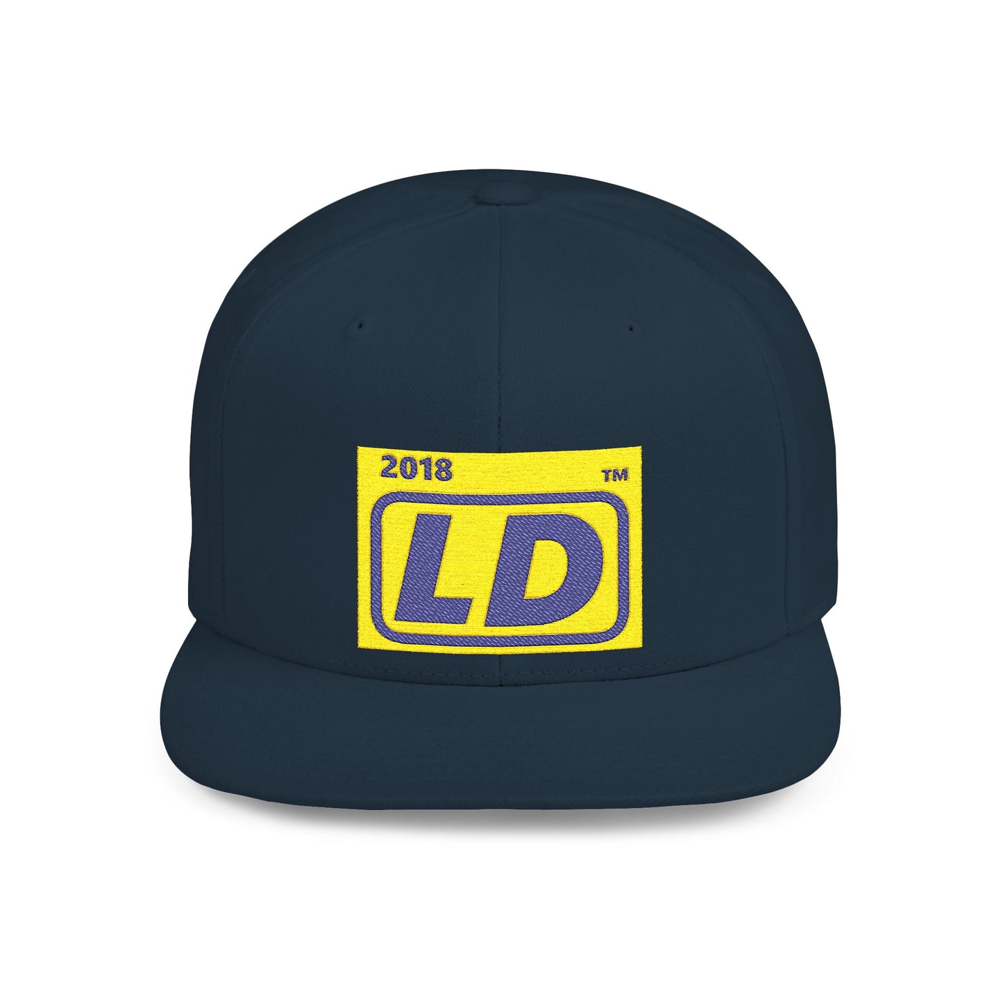 Embroidered Baseball Cap official (navy on gold) logo initials